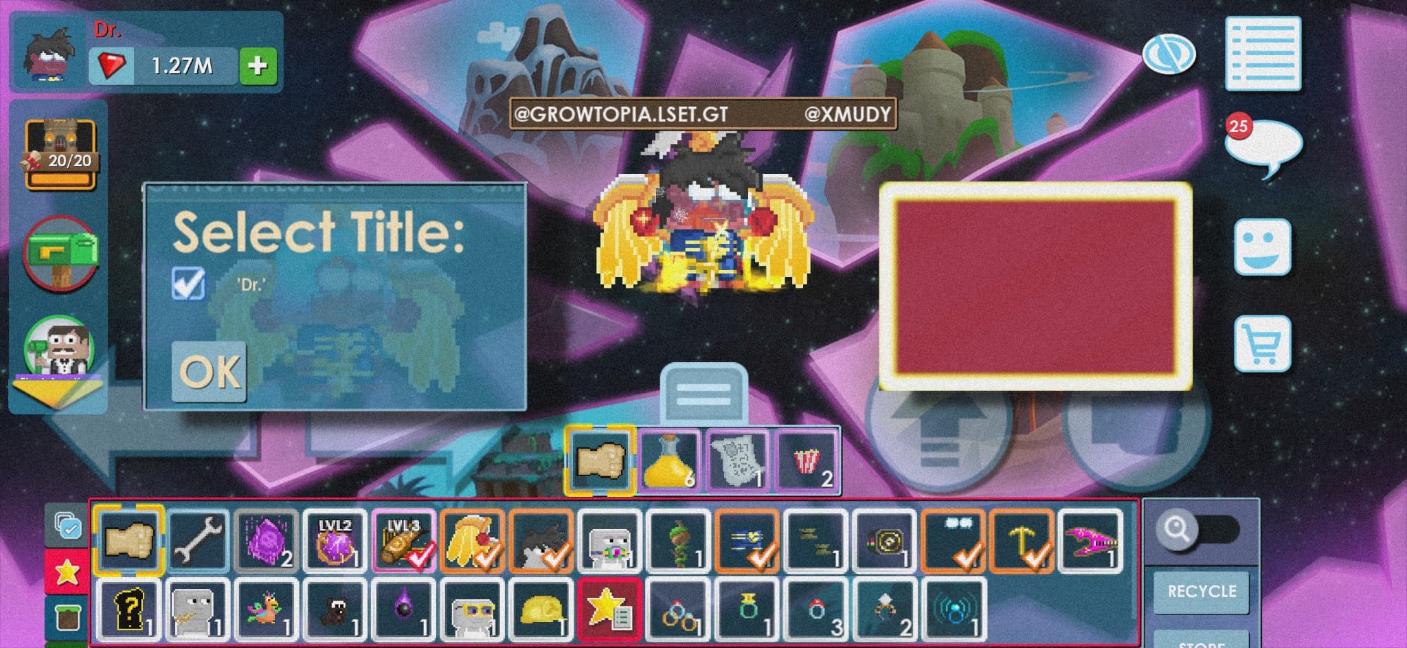 Growtopia Doctor title account for sale — image 1