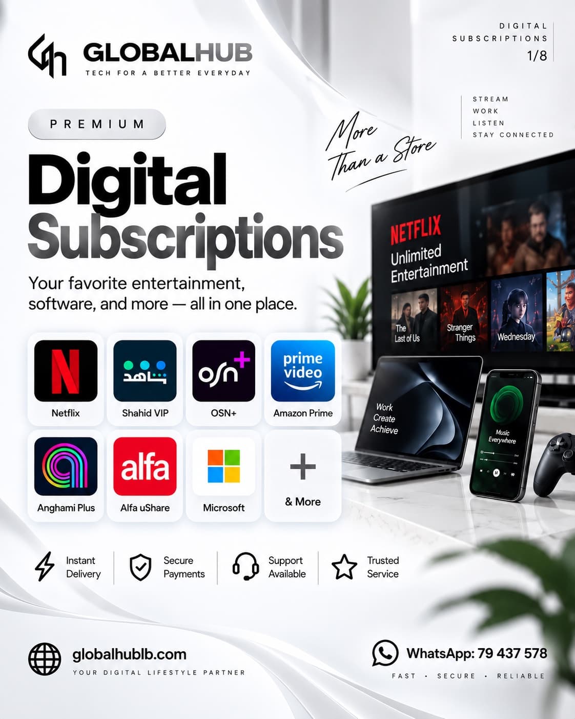 DIGITAL Subscriptions / Tech Accessories — image 1