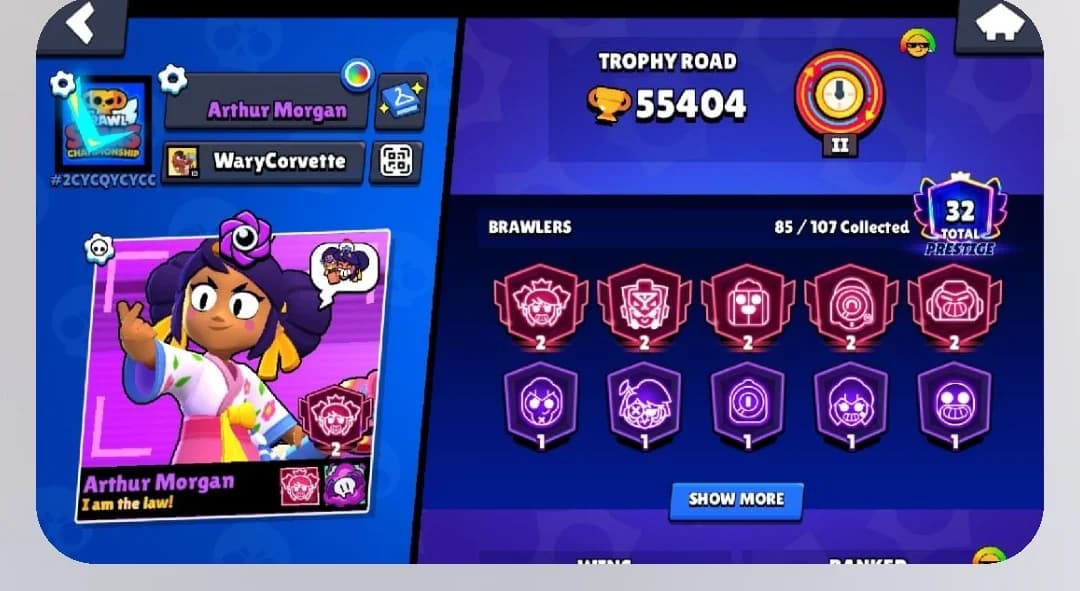 Brawl star account 55k 85 brawler — image 1