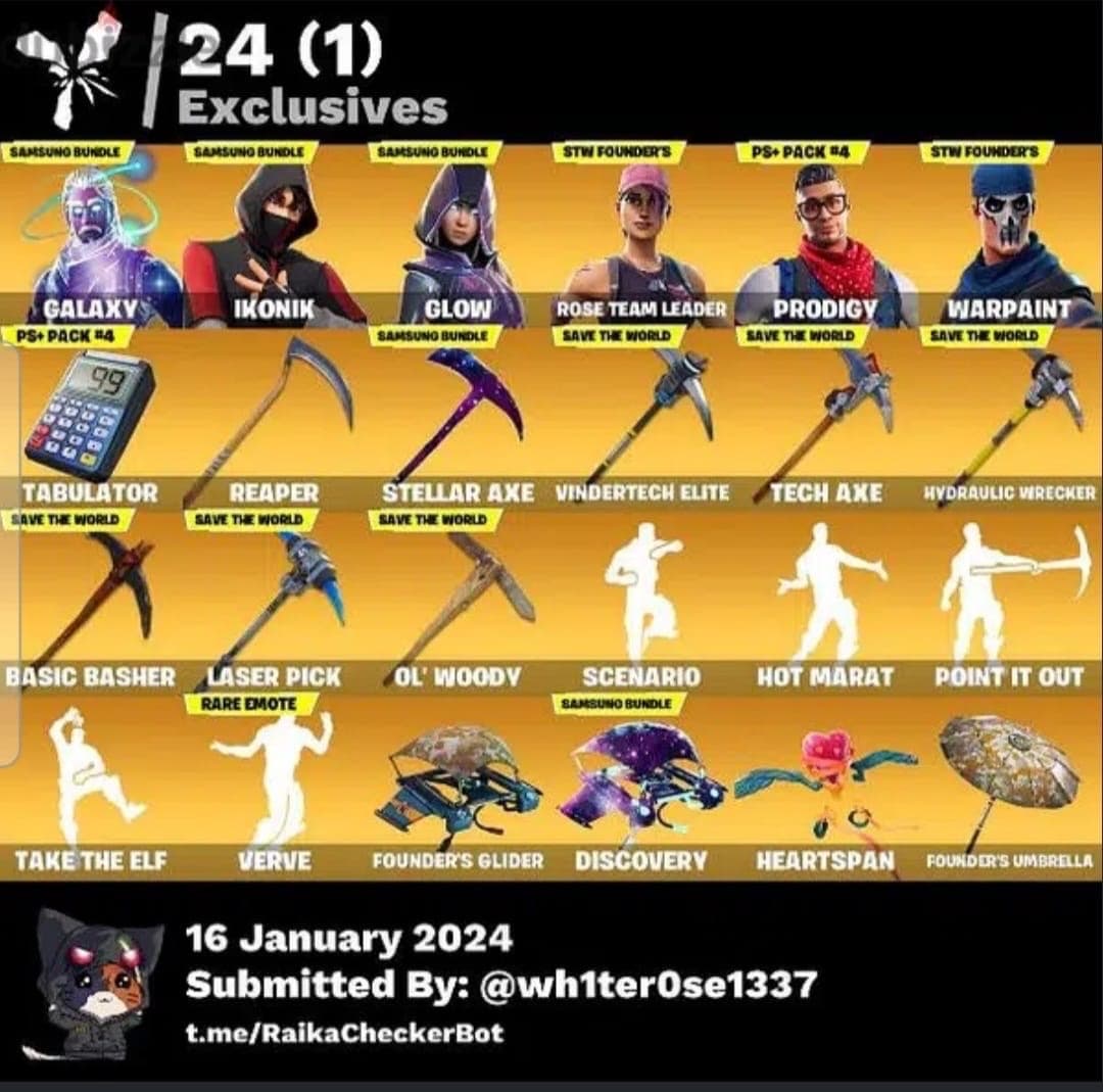 Fortnite account 3 ultra rare skins — image 1