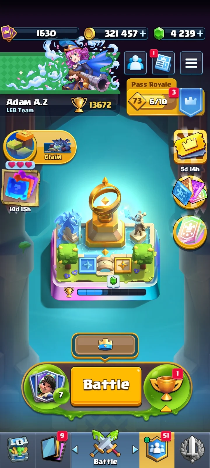 Account for sale 13 .700 trophies — image 1