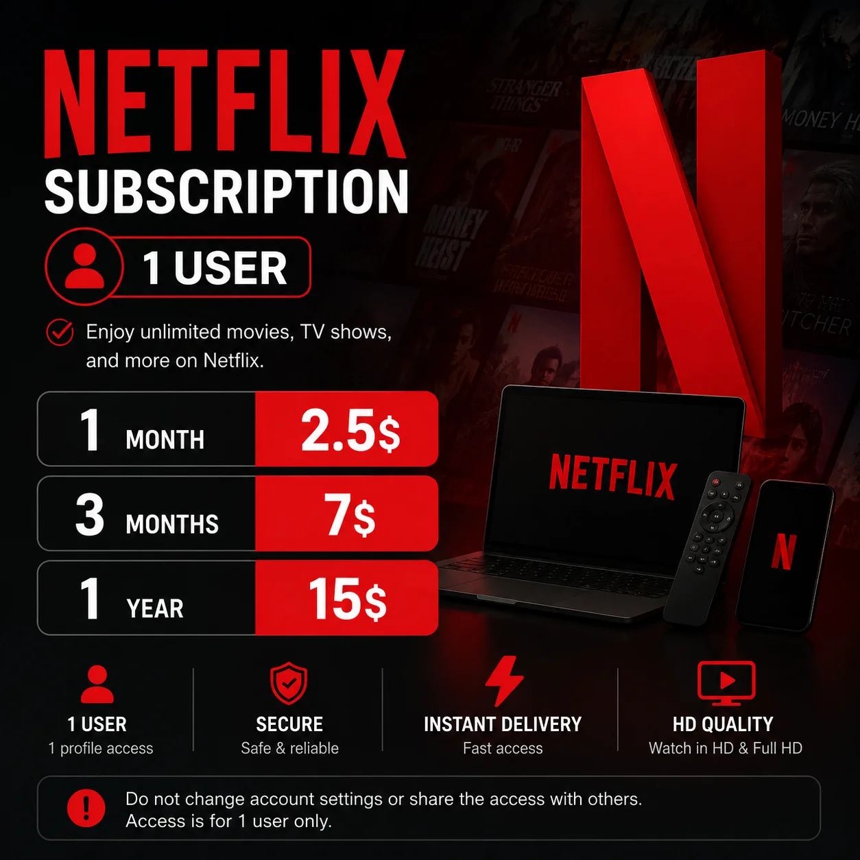 Netflix Subscription — image 1