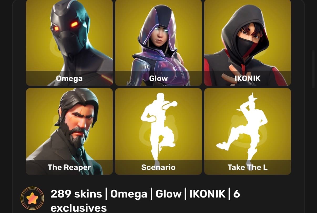 Fortnite Ikonik + glow + OG — image 1