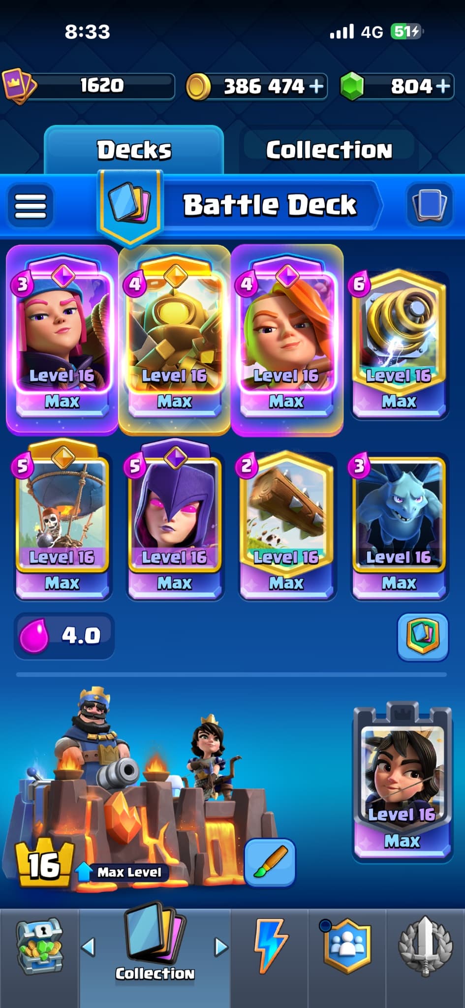 Cr 13k + trophies max king lvl max troops og account — image 1